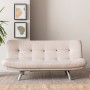 3-Seat Sofa-Bed Misa Small Sofabed v3 - Cream Cream