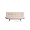 3-Seat Sofa-Bed Misa Small Sofabed v3 - Cream Cream