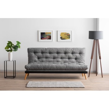 3-Seat Sofa-Bed Saki - Light Grey Light Grey