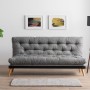 3-Seat Sofa-Bed Saki - Light Grey Light Grey