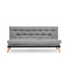 3-Seat Sofa-Bed Saki - Light Grey Light Grey