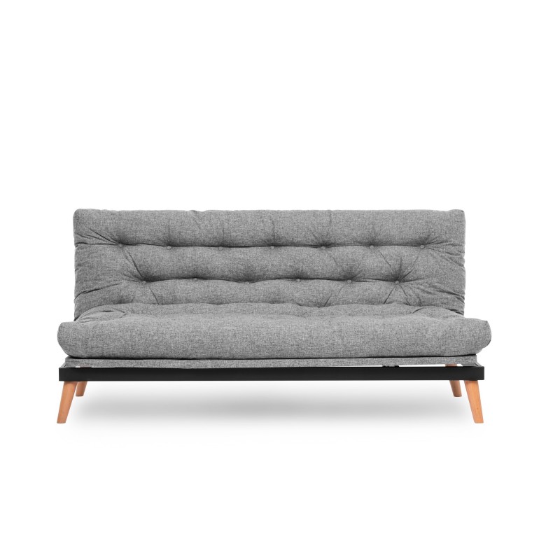 3-Seat Sofa-Bed Saki - Light Grey Light Grey