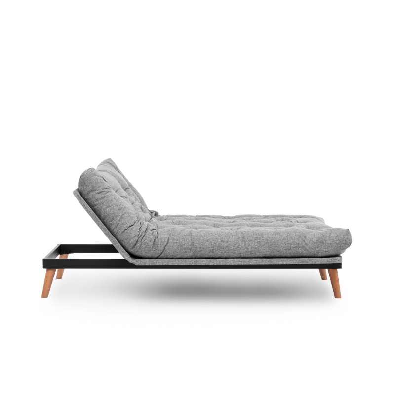 3-Seat Sofa-Bed Saki - Light Grey Light Grey