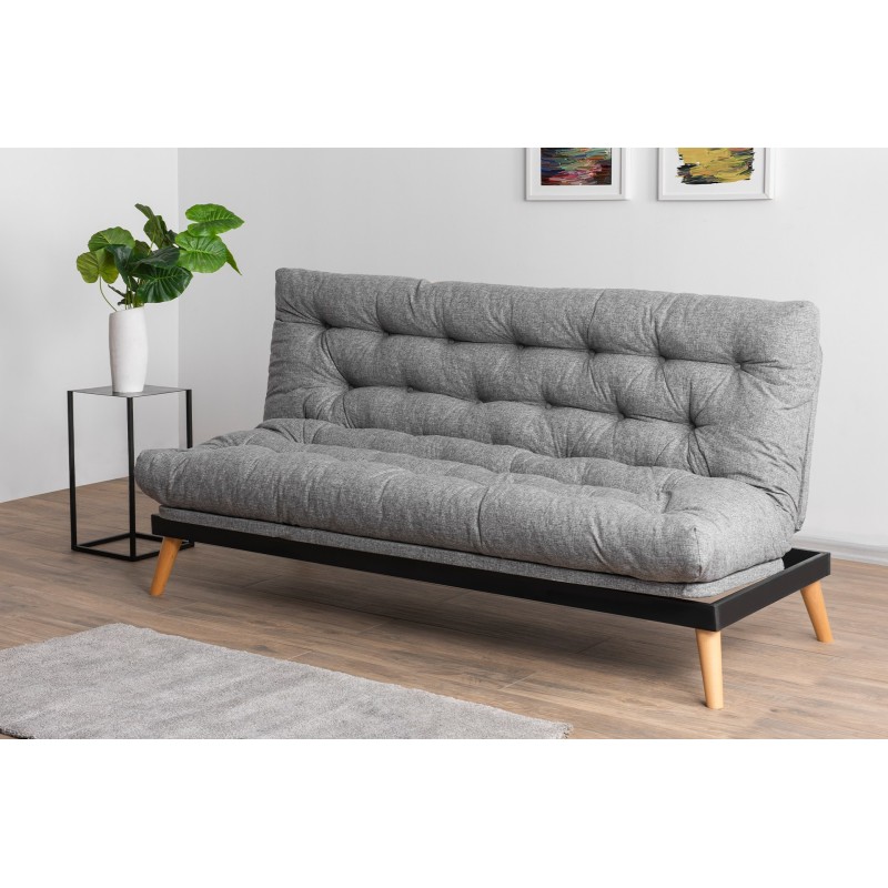 3-Seat Sofa-Bed Saki - Light Grey Light Grey