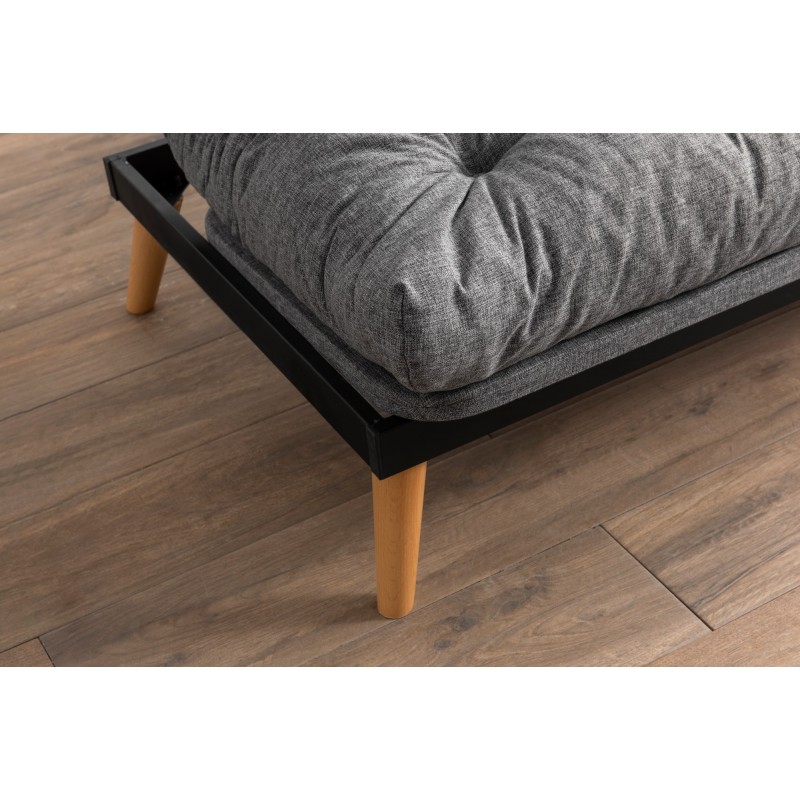 3-Seat Sofa-Bed Saki - Light Grey Light Grey