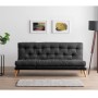 3-Seat Sofa-Bed Saki - Dark Grey Dark Grey