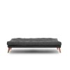 3-Seat Sofa-Bed Saki - Dark Grey Dark Grey