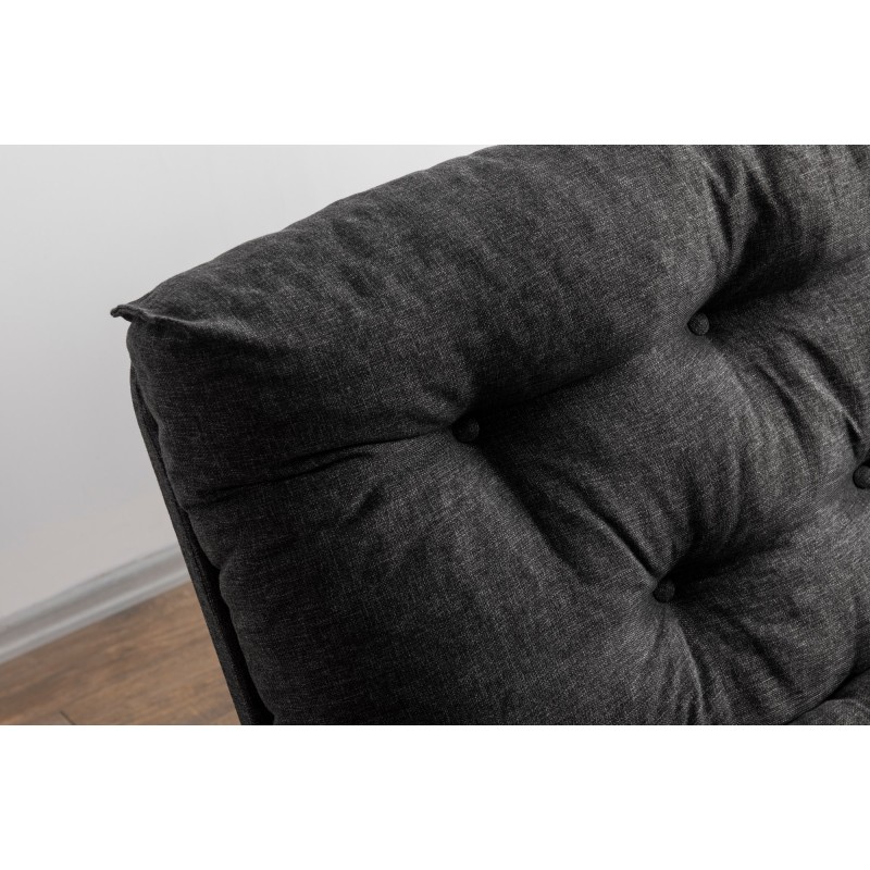 3-Seat Sofa-Bed Saki - Dark Grey Dark Grey