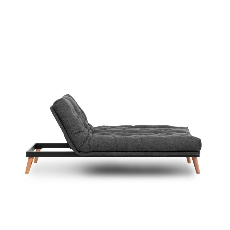 3-Seat Sofa-Bed Saki - Dark Grey Dark Grey