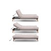 3-Seat Sofa-Bed Saki - Cream Cream
