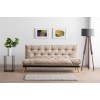 3-Seat Sofa-Bed Saki - Cream Cream