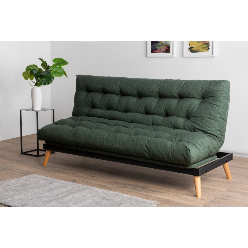 3-Seat Sofa-Bed Saki - Green Green