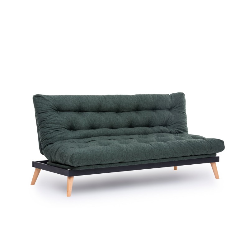3-Seat Sofa-Bed Saki - Green Green