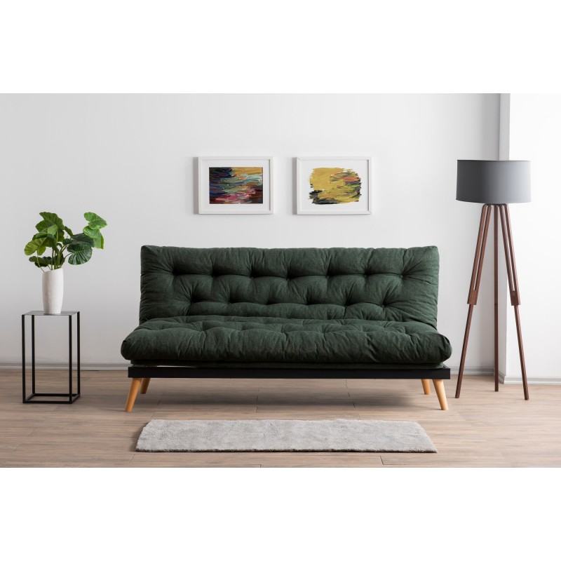 3-Seat Sofa-Bed Saki - Green Green