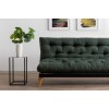 3-Seat Sofa-Bed Saki - Green Green