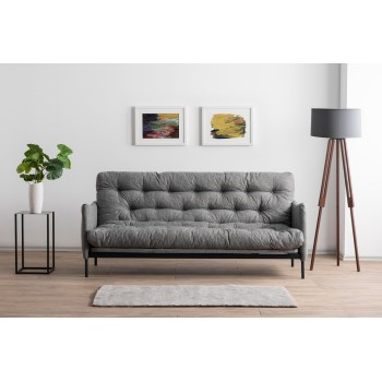 3-Seat Sofa-Bed Renge - Light Grey Light Grey
