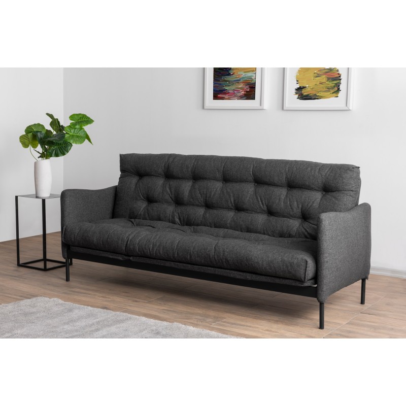 3-Seat Sofa-Bed Renge - Dark Grey Dark Grey