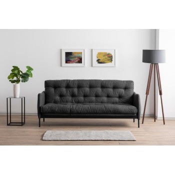 3-Seat Sofa-Bed Renge - Dark Grey Dark Grey