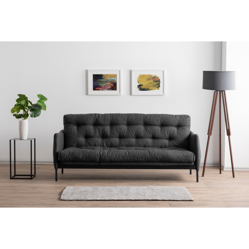 3-Seat Sofa-Bed Renge - Dark Grey Dark Grey