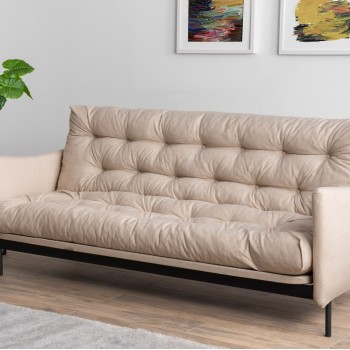 3-Seat Sofa-Bed Renge - Cream Cream