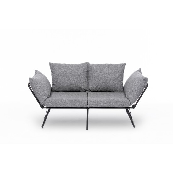 2-Seat Sofa-Bed Viper 2-Seater - Light Grey Light Grey