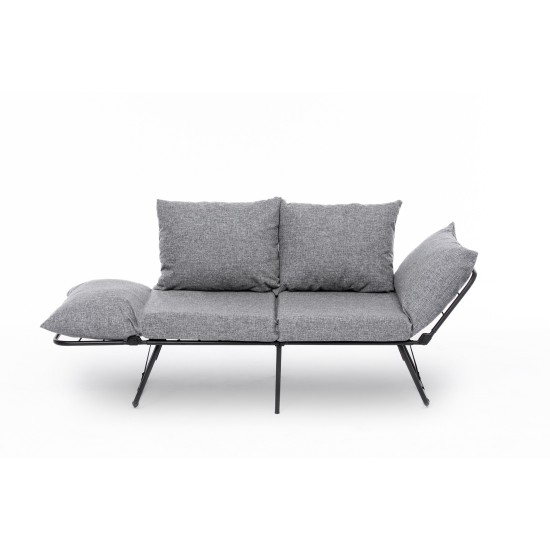 2-Seat Sofa-Bed Viper 2-Seater - Light Grey Light Grey