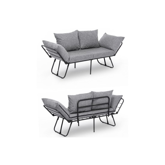 2-Seat Sofa-Bed Viper 2-Seater - Light Grey Light Grey