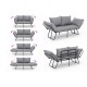 2-Seat Sofa-Bed Viper 2-Seater - Light Grey Light Grey