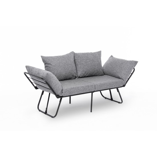 2-Seat Sofa-Bed Viper 2-Seater - Light Grey Light Grey
