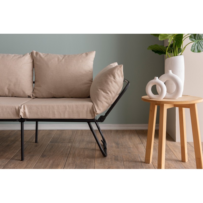 Καναπές Κρεβάτι Διθέσιος - Viper - Χρώμα Cream - 100x42x40εκ