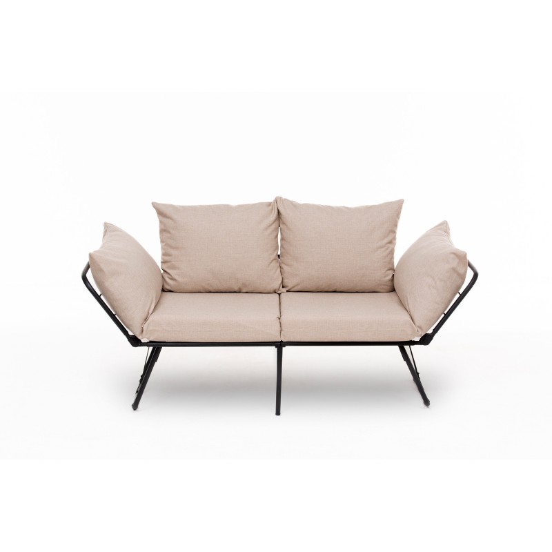 Καναπές Κρεβάτι Διθέσιος - Viper - Χρώμα Cream - 100x42x40εκ