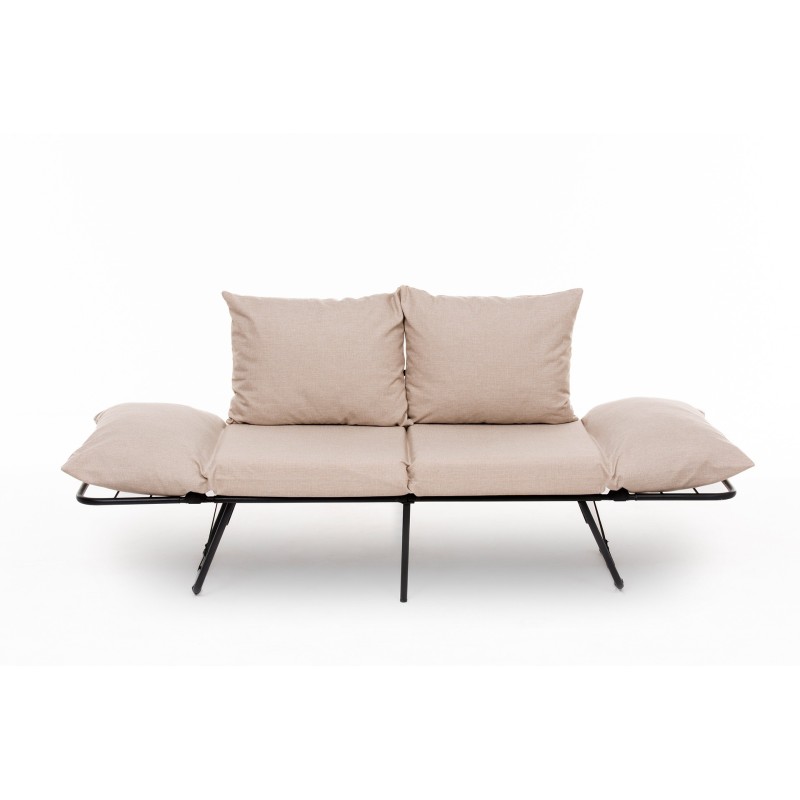 Καναπές Κρεβάτι Διθέσιος - Viper - Χρώμα Cream - 100x42x40εκ