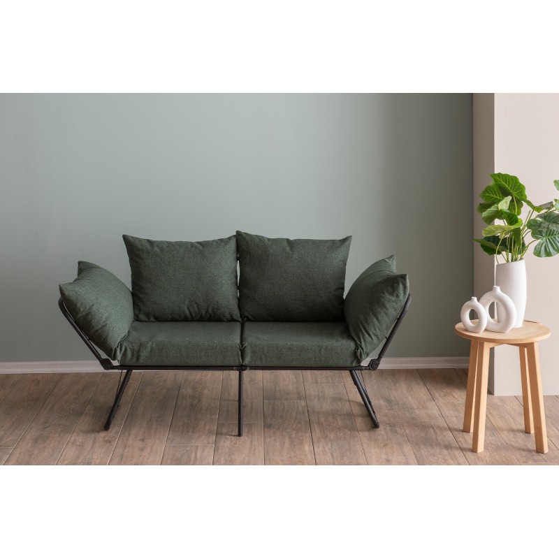 Καναπές Κρεβάτι Διθέσιος - Viper - Χρώμα Πράσινο - 100x42x40εκ