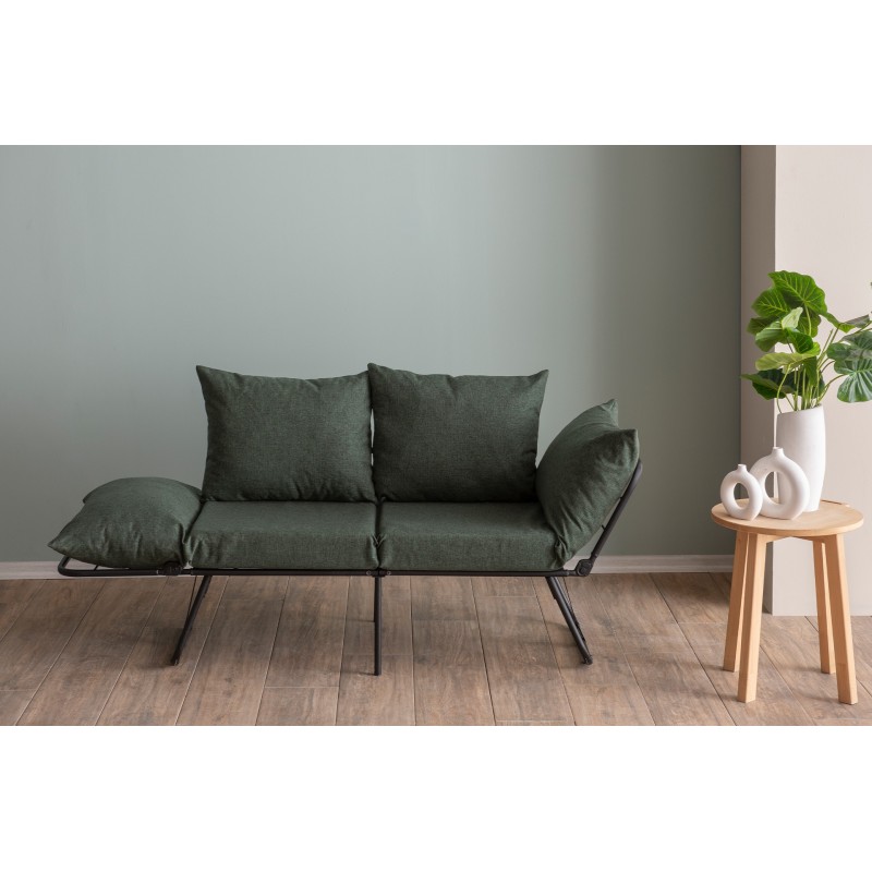 Καναπές Κρεβάτι Διθέσιος - Viper - Χρώμα Πράσινο - 100x42x40εκ