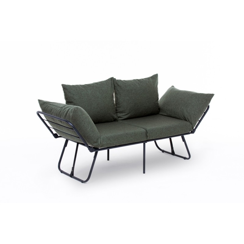 Καναπές Κρεβάτι Διθέσιος - Viper - Χρώμα Πράσινο - 100x42x40εκ