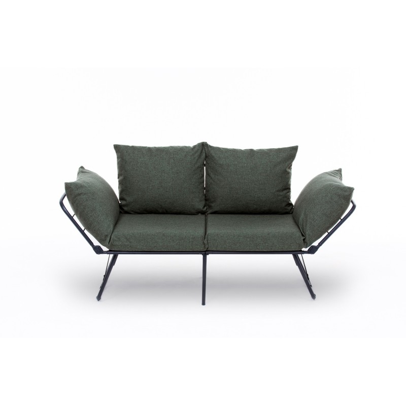 Καναπές Κρεβάτι Διθέσιος - Viper - Χρώμα Πράσινο - 100x42x40εκ