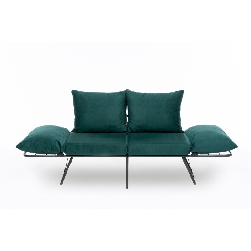 Καναπές Κρεβάτι Διθέσιος - Viper - Χρώμα Πετρόλ - 100x42x40εκ