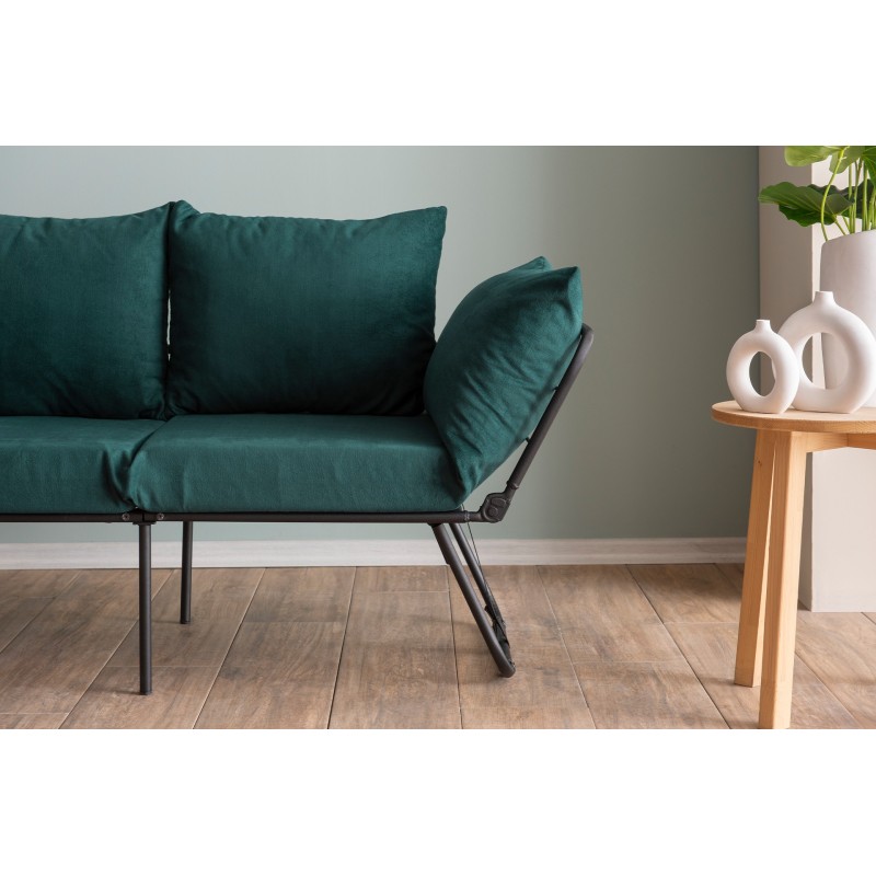 Καναπές Κρεβάτι Διθέσιος - Viper - Χρώμα Πετρόλ - 100x42x40εκ