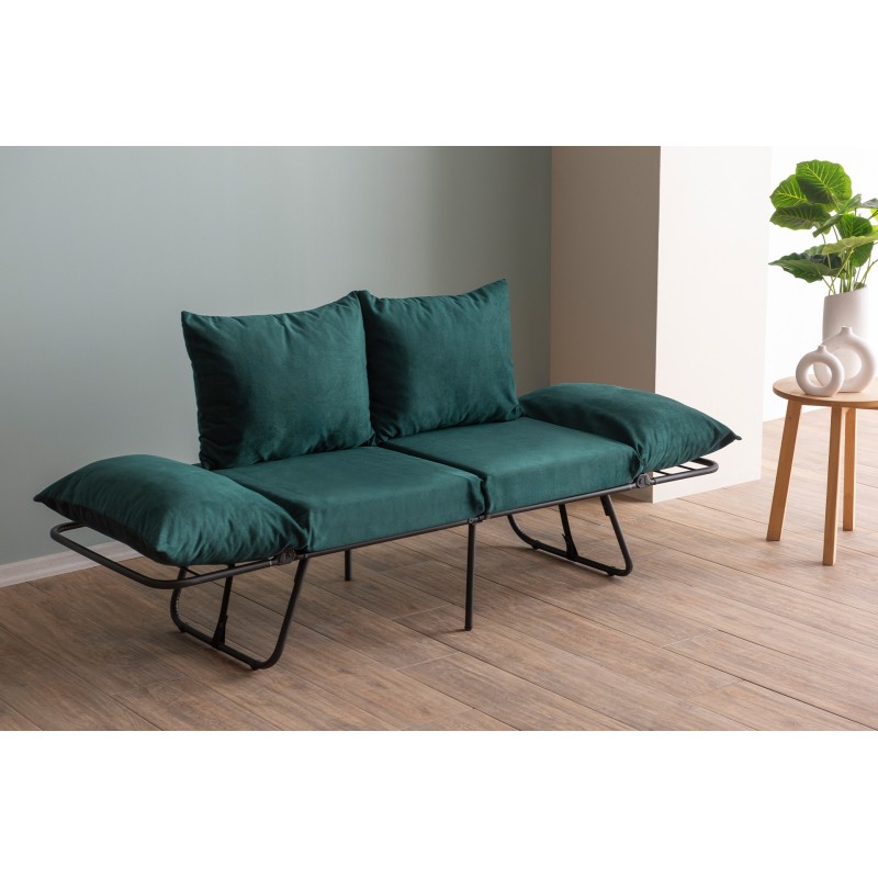 Καναπές Κρεβάτι Διθέσιος - Viper - Χρώμα Πετρόλ - 100x42x40εκ