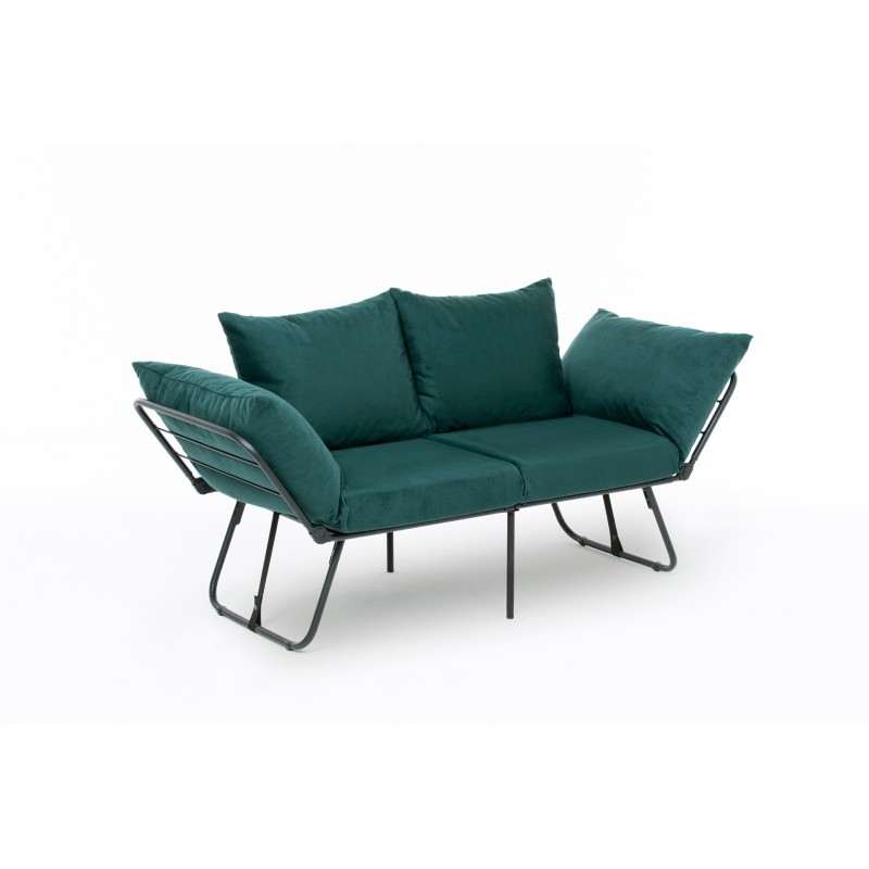 Καναπές Κρεβάτι Διθέσιος - Viper - Χρώμα Πετρόλ - 100x42x40εκ