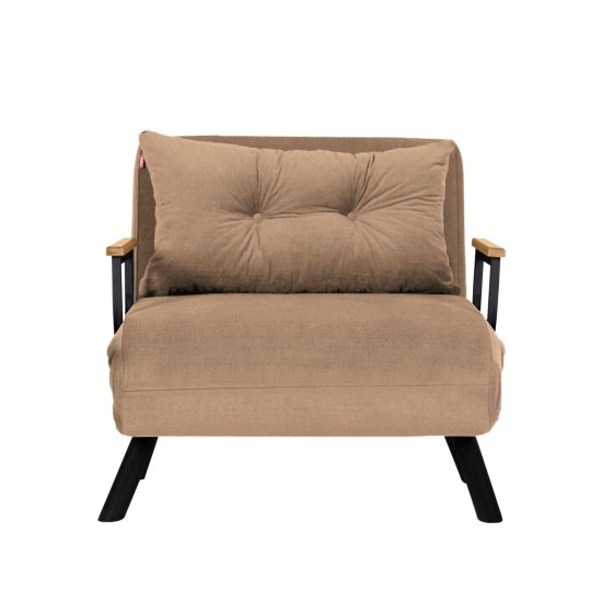 Πολυθρόνα Κρεβάτι - Sando Single - Χρώμα Μπεζ - 175x60x60εκ