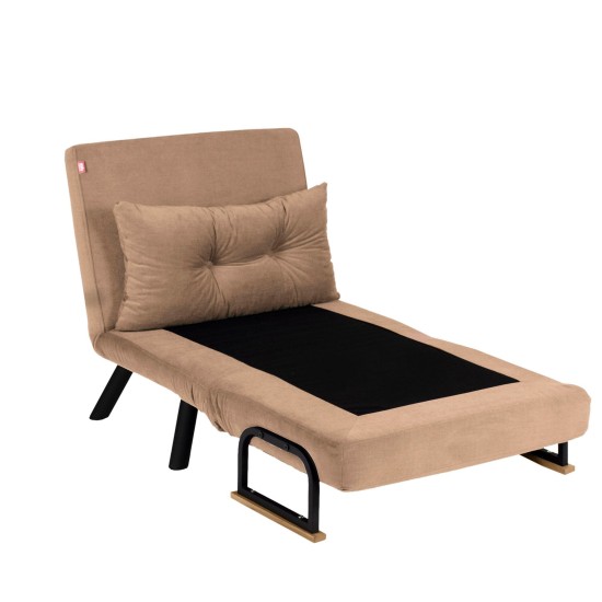 Πολυθρόνα Κρεβάτι - Sando Single - Χρώμα Μπεζ - 175x60x60εκ
