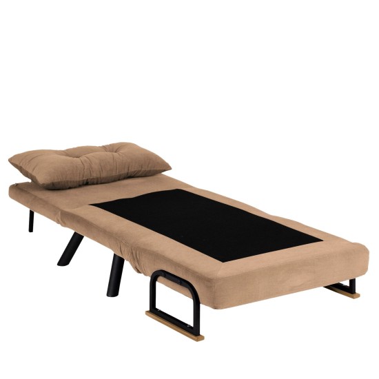 Πολυθρόνα Κρεβάτι - Sando Single - Χρώμα Μπεζ - 175x60x60εκ