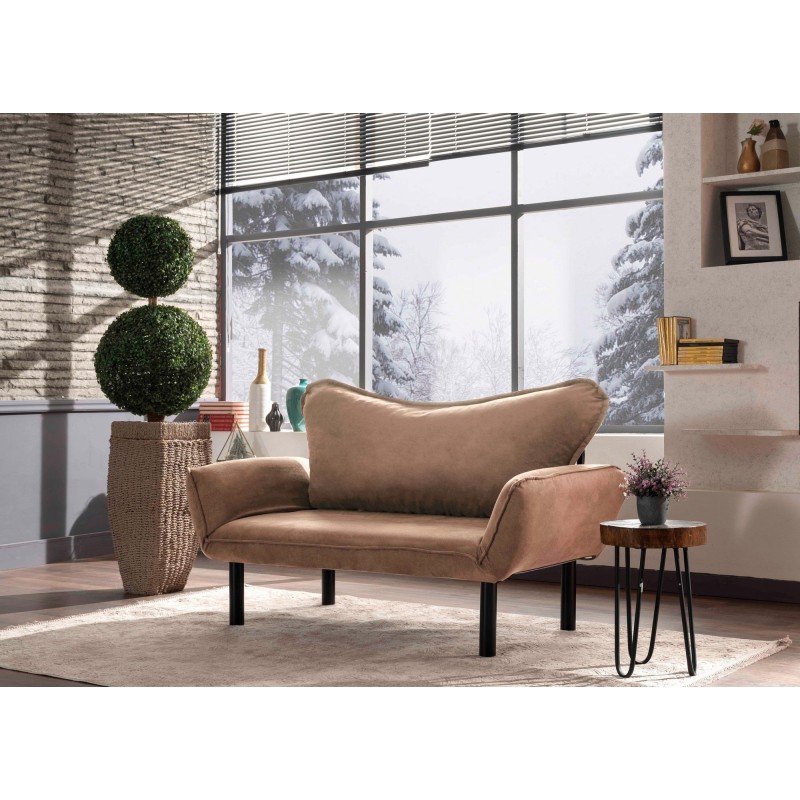 Atelier del Sofa 2-Seat Sofa-Bed Chatto - Light Brown Light Brown