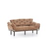 Τριθέσιος Καναπές Κρεβάτι - Nitta Triple - Χρώμα  Ανοιχτό Καφέ - 185x70x85εκ