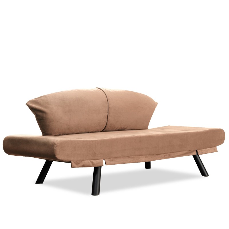 2-Seat Sofa-Bed Genzo - Light Brown Light Brown