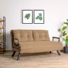 2-Seat Sofa-Bed Sando 2-Seater - Light Brown v2 Light Brown