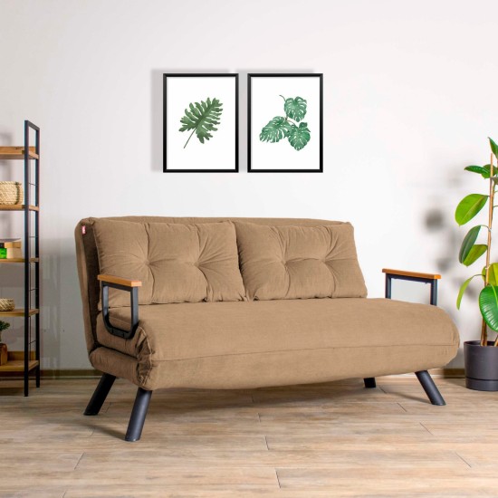 2-Seat Sofa-Bed Sando 2-Seater - Light Brown v2 Light Brown 2-Seat Sofa-Bed Sando 2-Seater - Light Brown v2 Light Brown