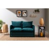 Καναπές Κρεβάτι Διθέσιος - Saga - Χρώμα Πετρόλ - 120x49x46εκ