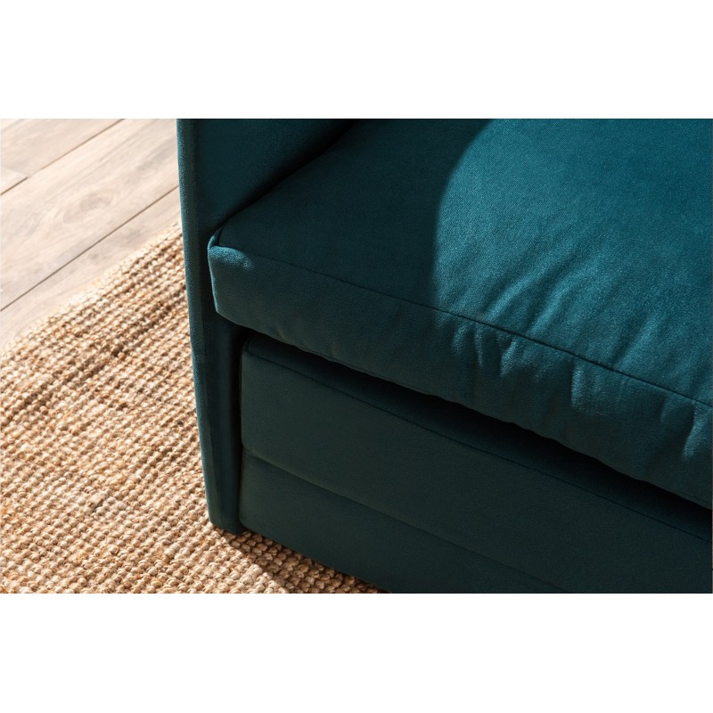 Καναπές Κρεβάτι Διθέσιος - Saga - Χρώμα Πετρόλ - 120x49x46εκ
